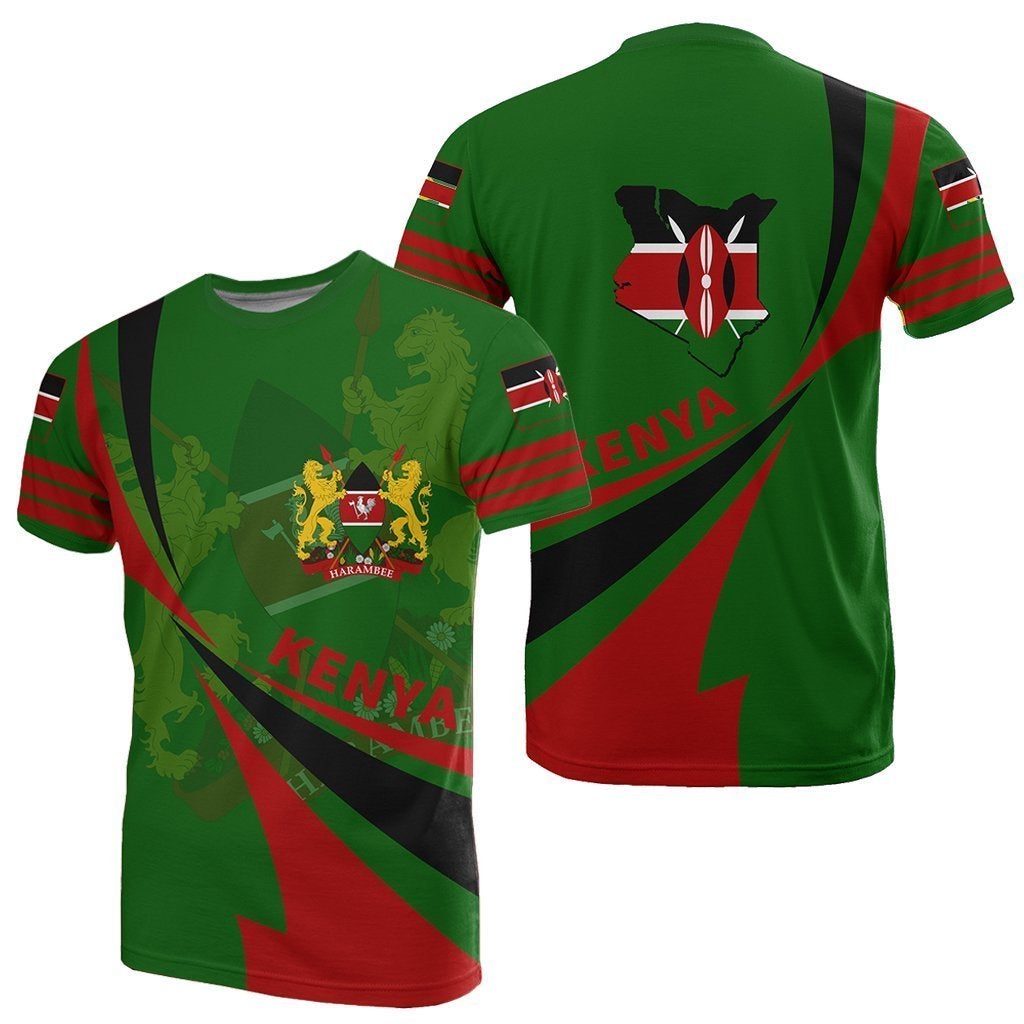 African T Shirt Kenya Tee Flag Doma Style