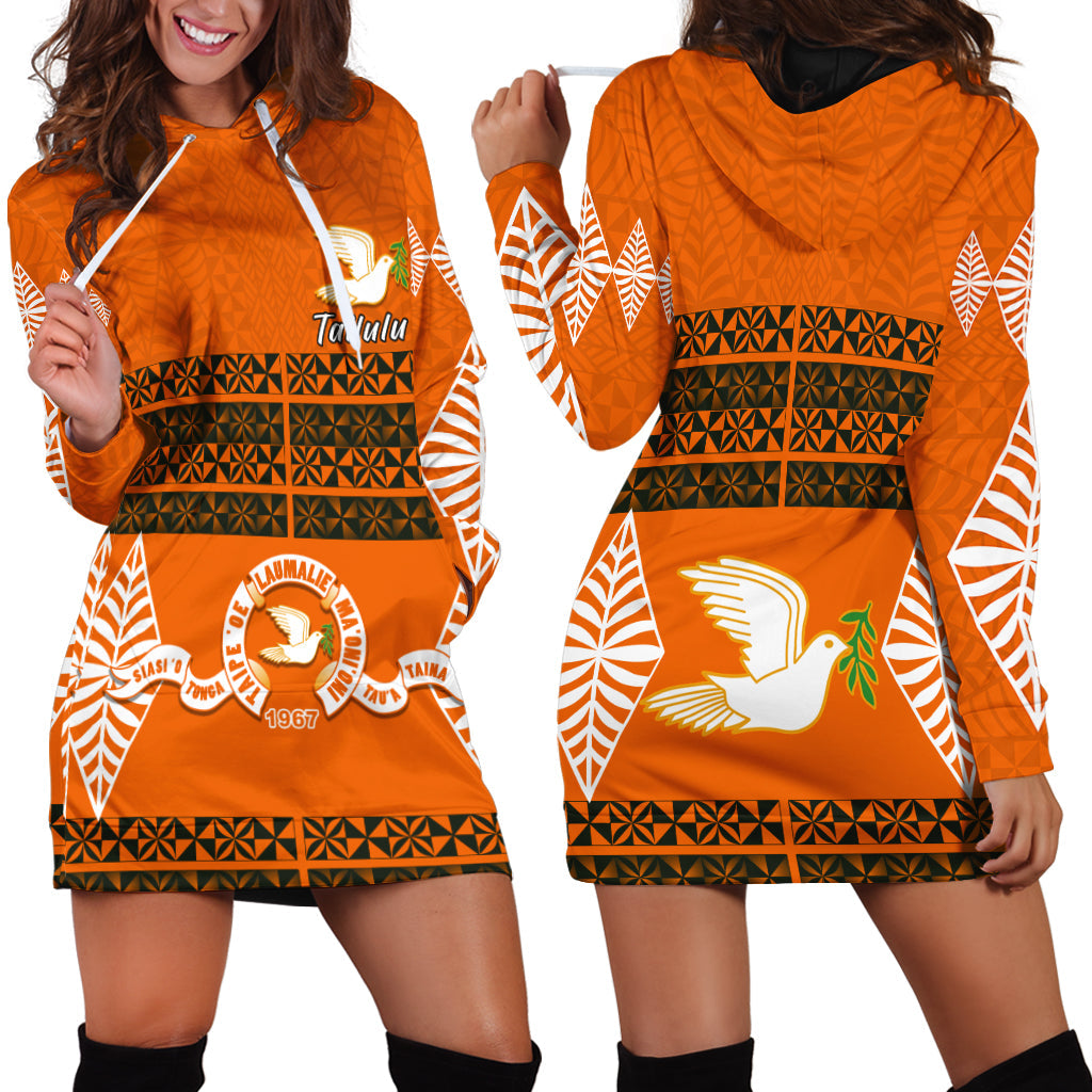 Tailulu College Hoodie Dress Tonga Pattern