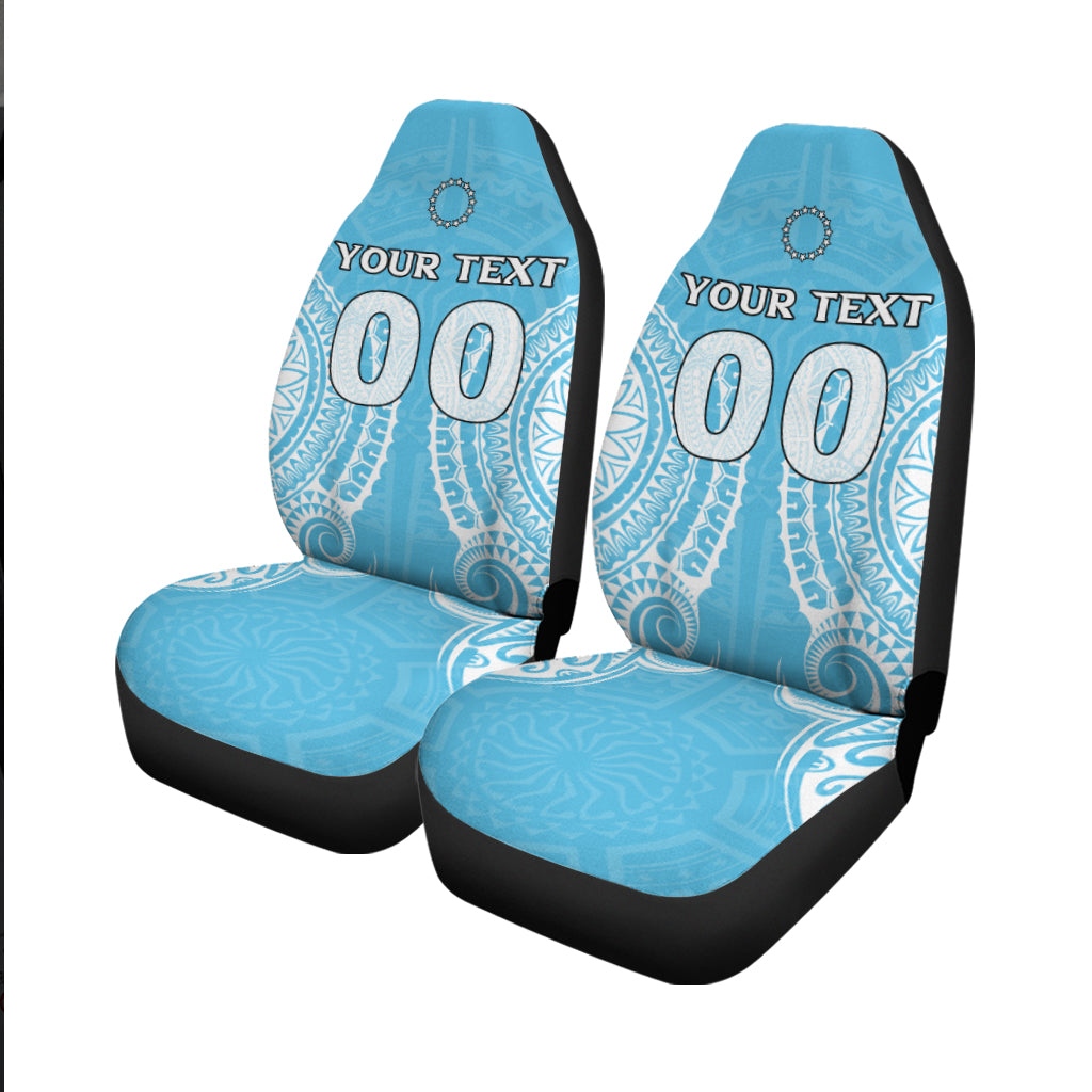(Custom Personalised) Cook Islands Mauke Car Seat Covers Tribal Pattern