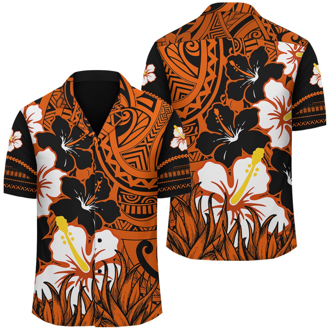 Hawaii Hawaiian Shirt - Black Noon Hibiscus Hawaiian Shirt - AH