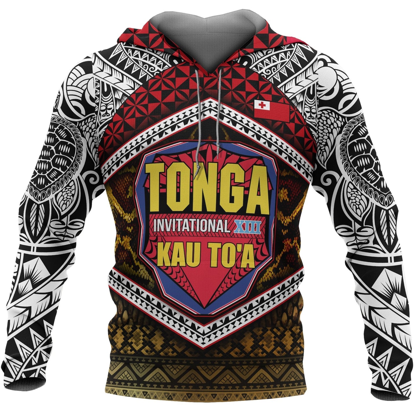 Tonga Kau To'a All Over Hoodie