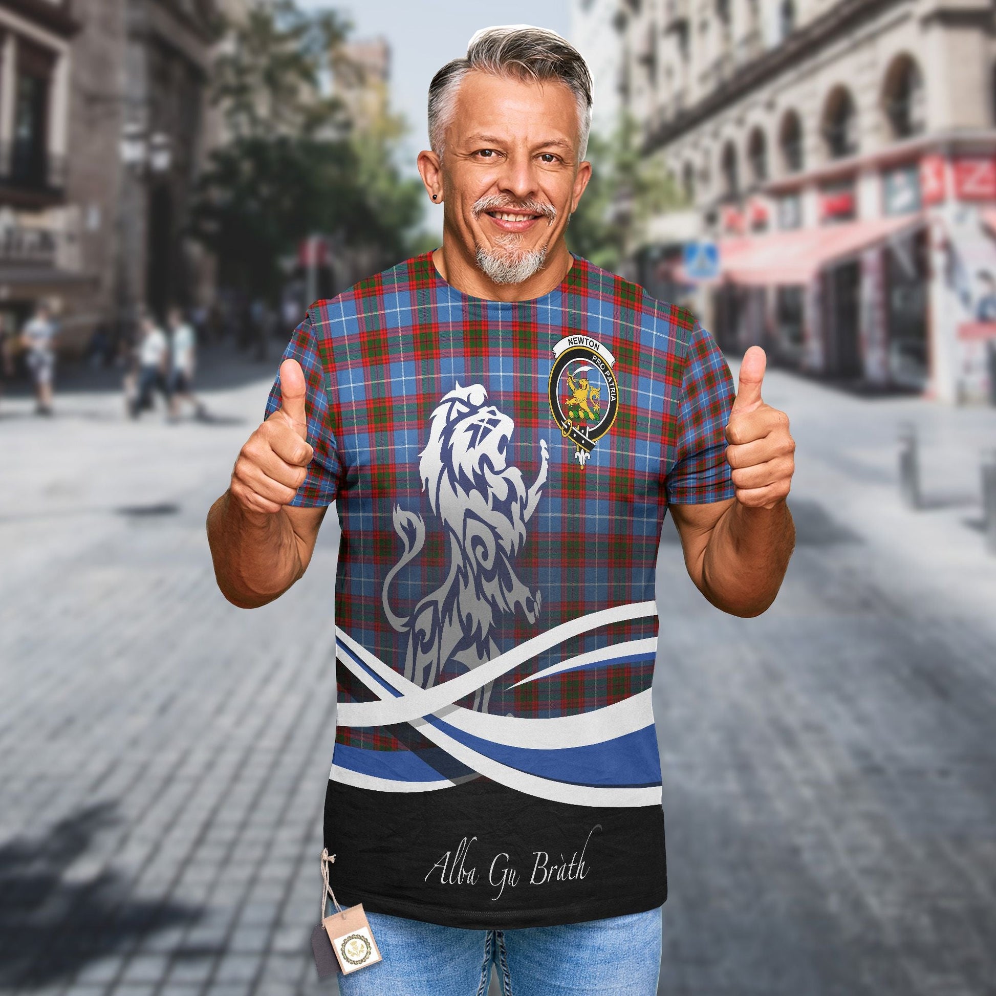 Printivon Newton Clan Crest Alba Gu Brath T Shirt Scotland Gift