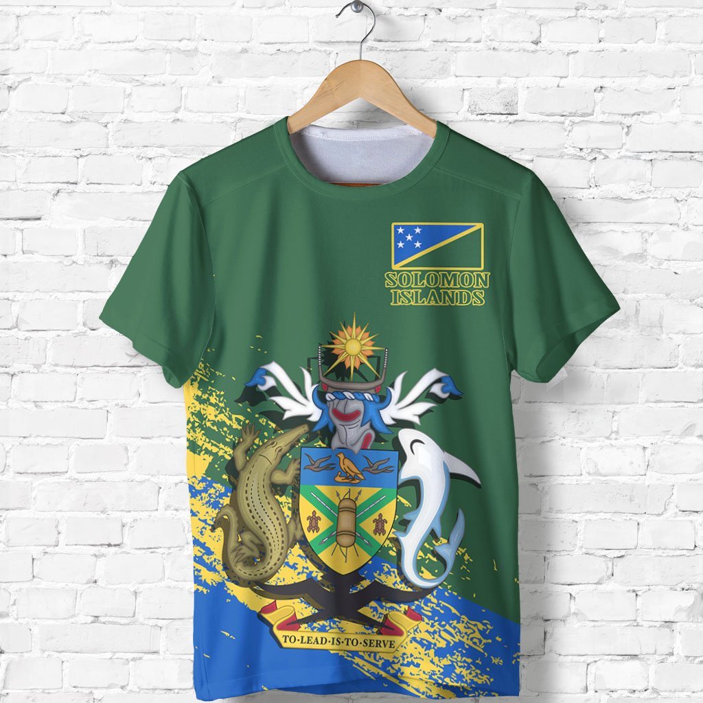 Solomon Islands T Shirt Solomon Islands Flag Coat Of Arms Special A7