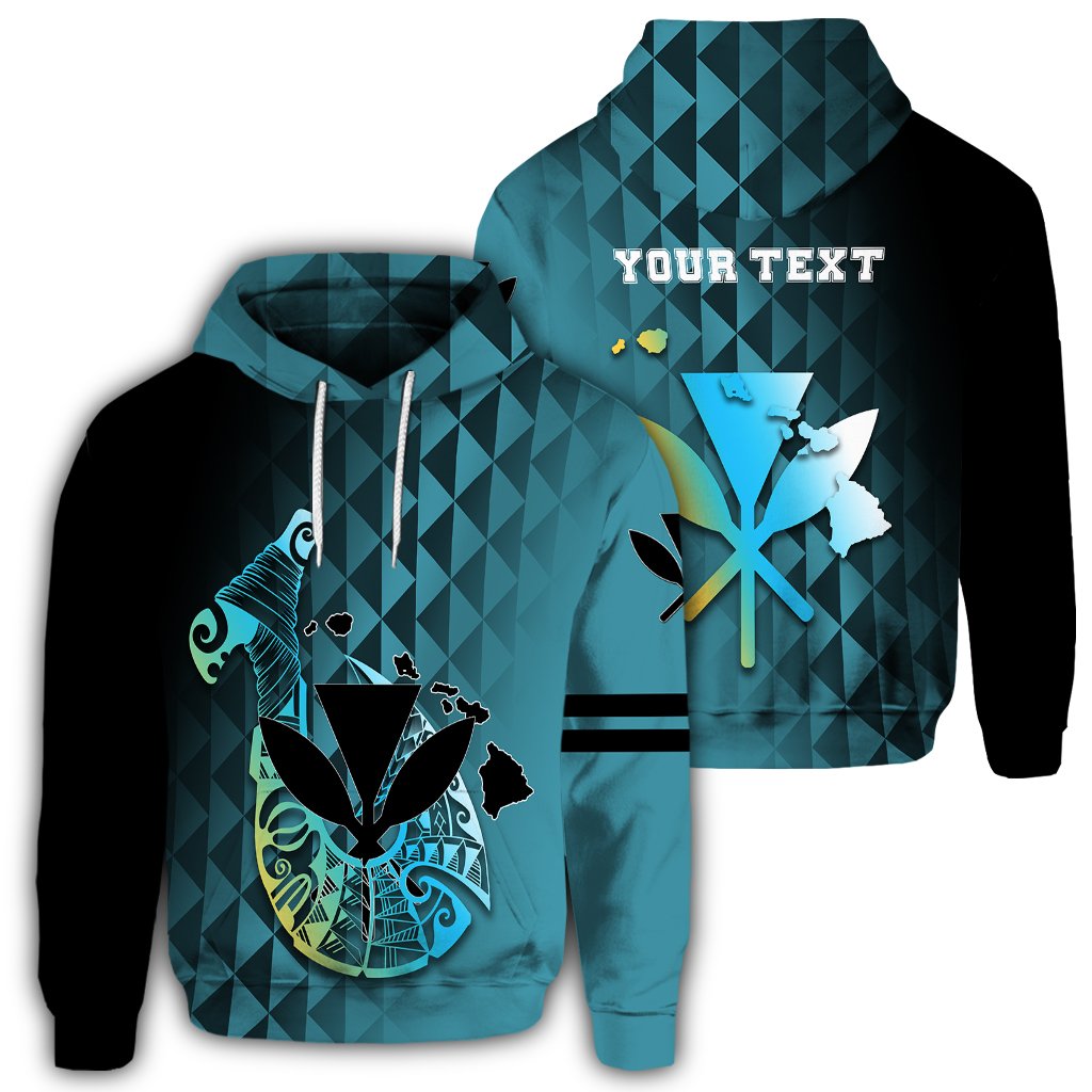 (Personalized) Hawaiian Kanaka Fish Hook Hoodie Diamond Style AH