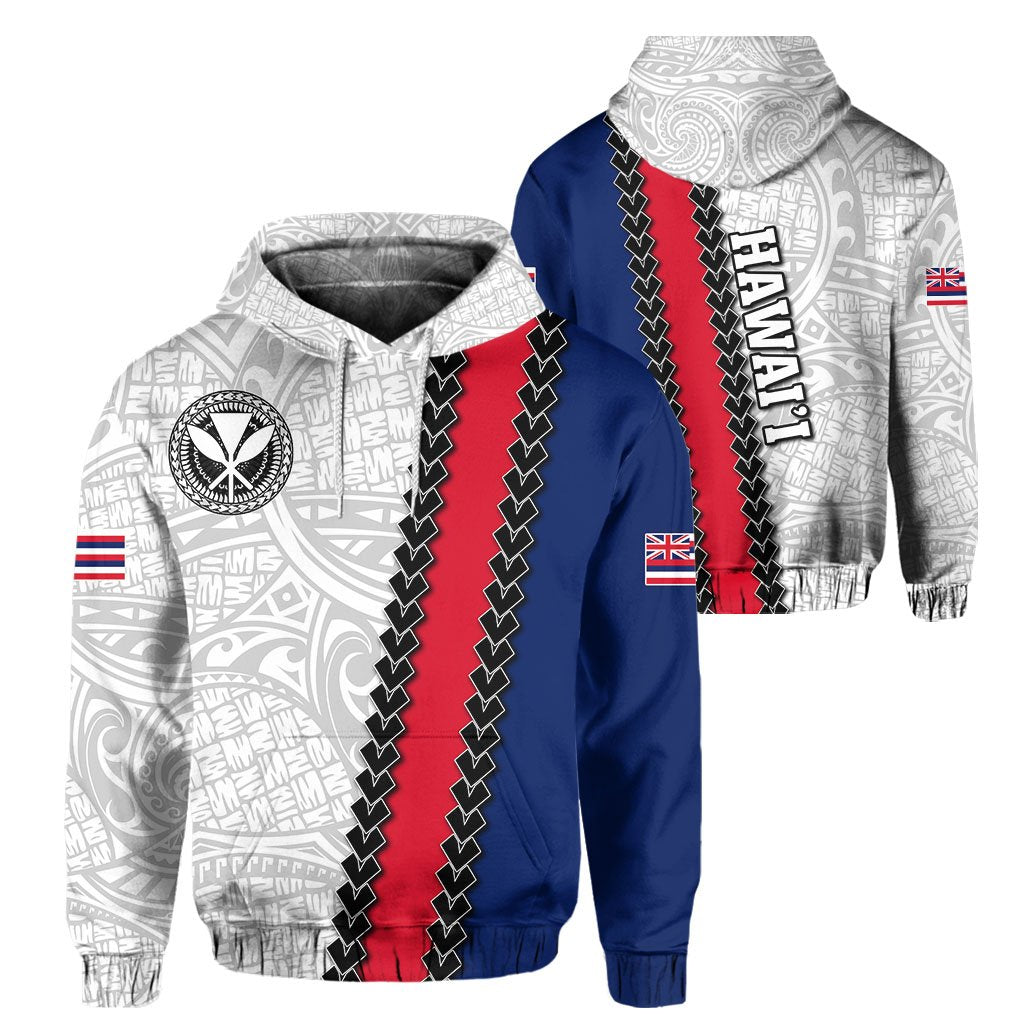 Hawaii Kakau Flag Polynesian Hoodie