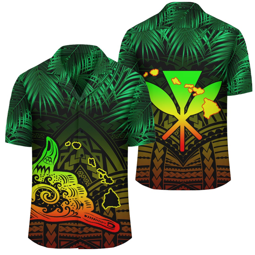 Hawaii Shaka Reggae Polynesian Hawaiian Shirt
