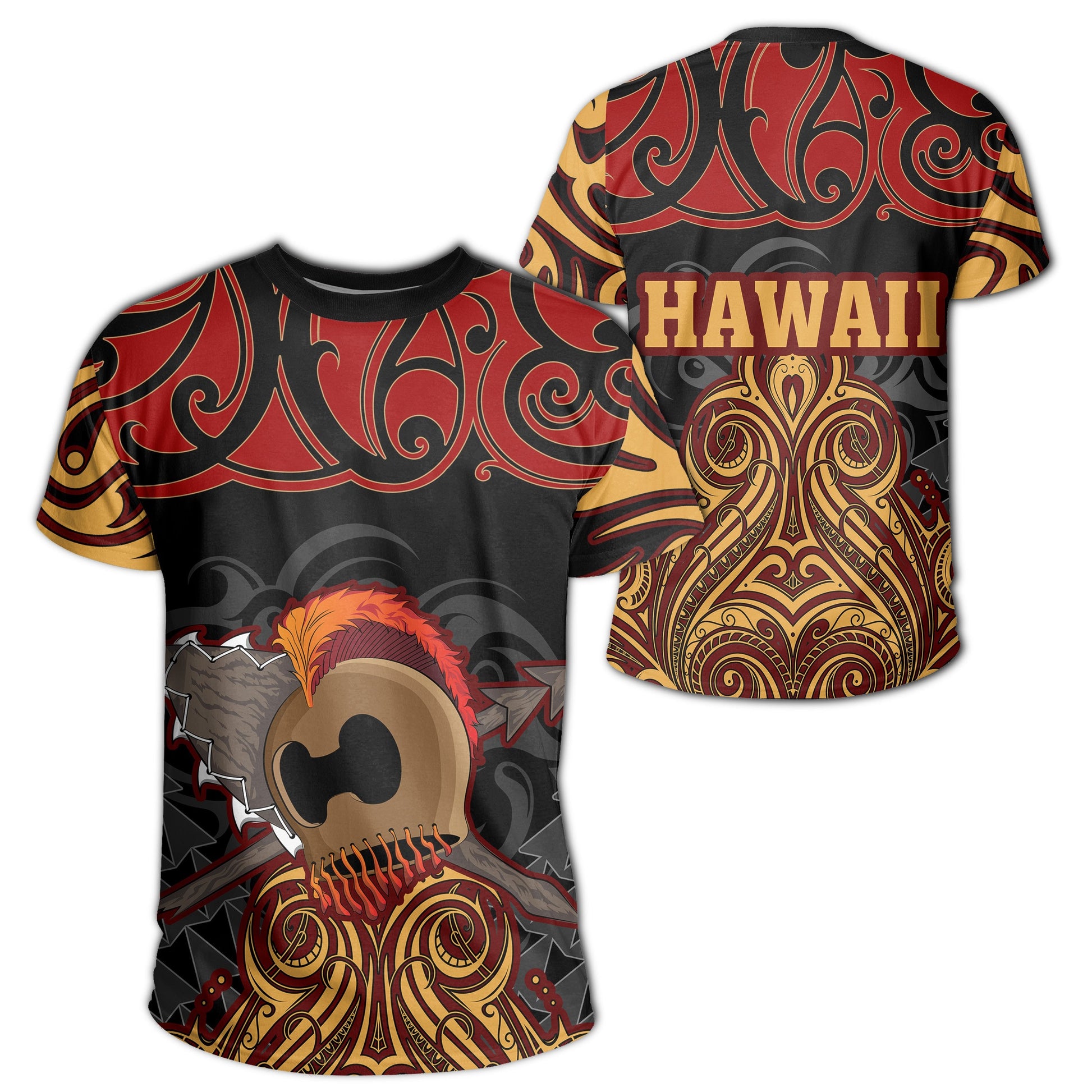 Hawaii Warrior Polynesian T-Shirt - Stock Style