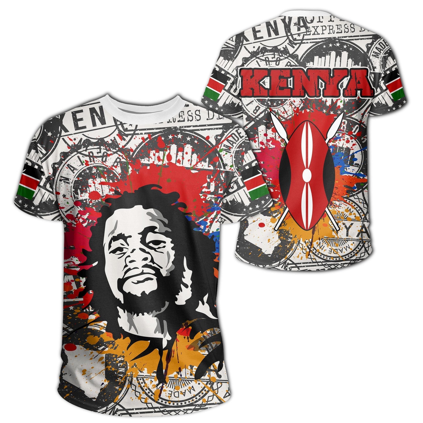 African T Shirt Kenya Dedan Kimathi African Tee