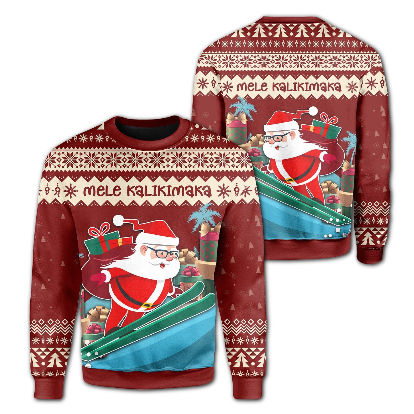 Hawaii Christmas Mele Kalikimaka Sweatshirt Vie Style AH