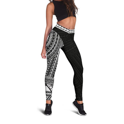 Polynesian Rising 2nd Leggings White A6