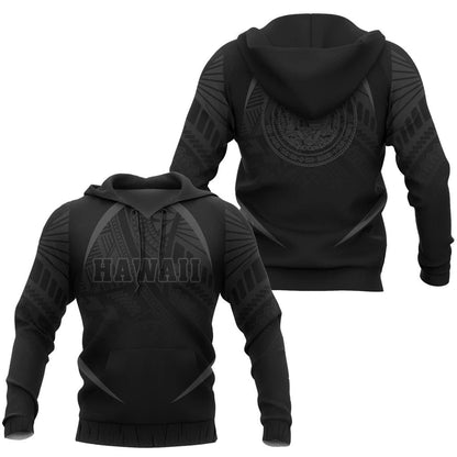 Hawaii Polynesian Hoodie Gray The Face Style