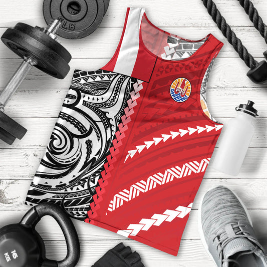 Tahiti Unique Men Tank Top Polynesia Pattern