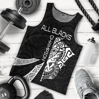 New Zealand Rugby Men Tank Top Haka All Black mix Ta Moko