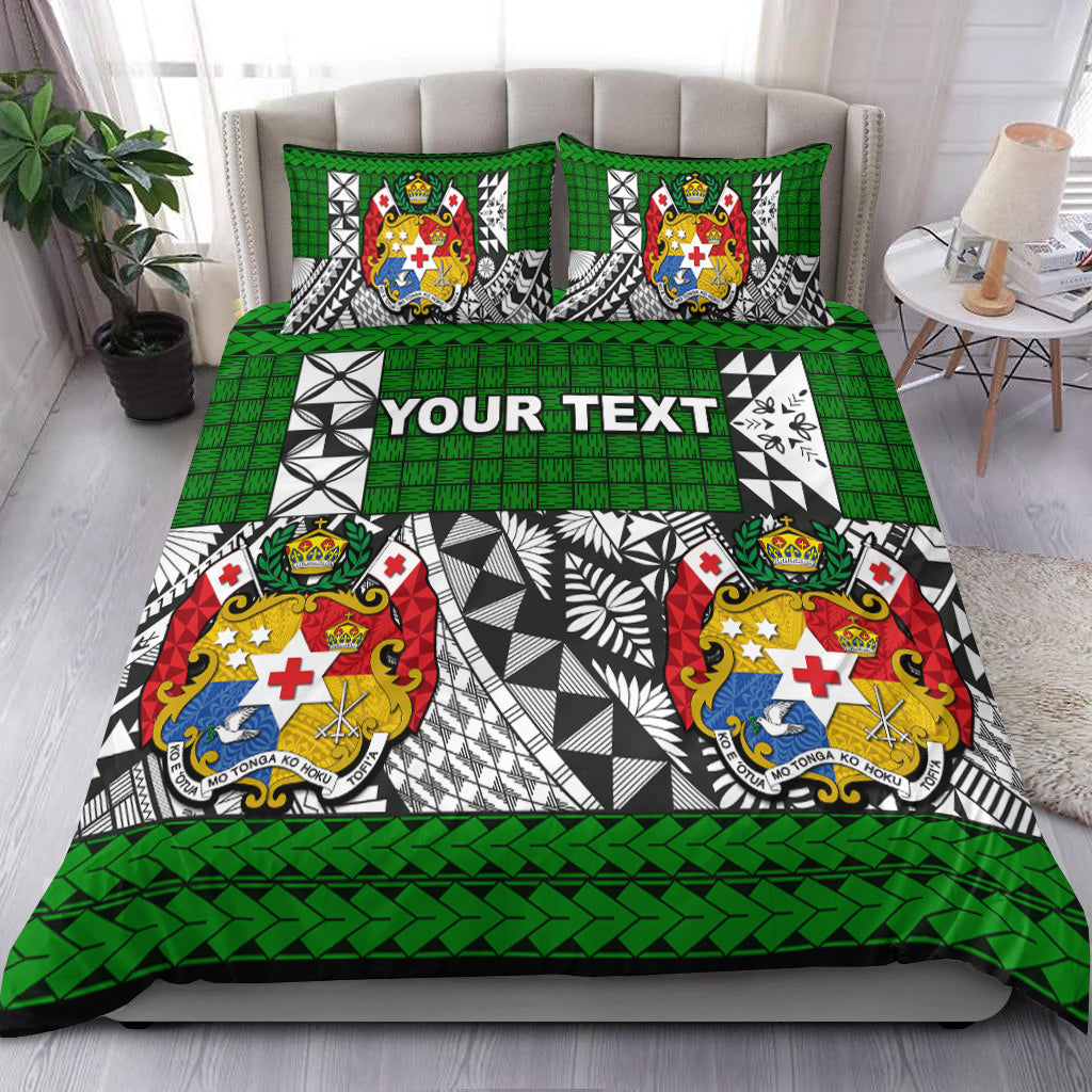 (Custom Personalised) Tonga Bedding Set Be Unique Version 05 Green