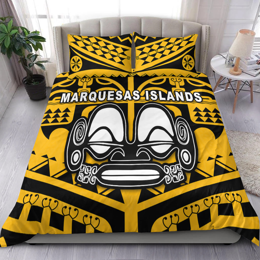 Marquesas Islands Bedding Set Marquesas Tattoo Version 02
