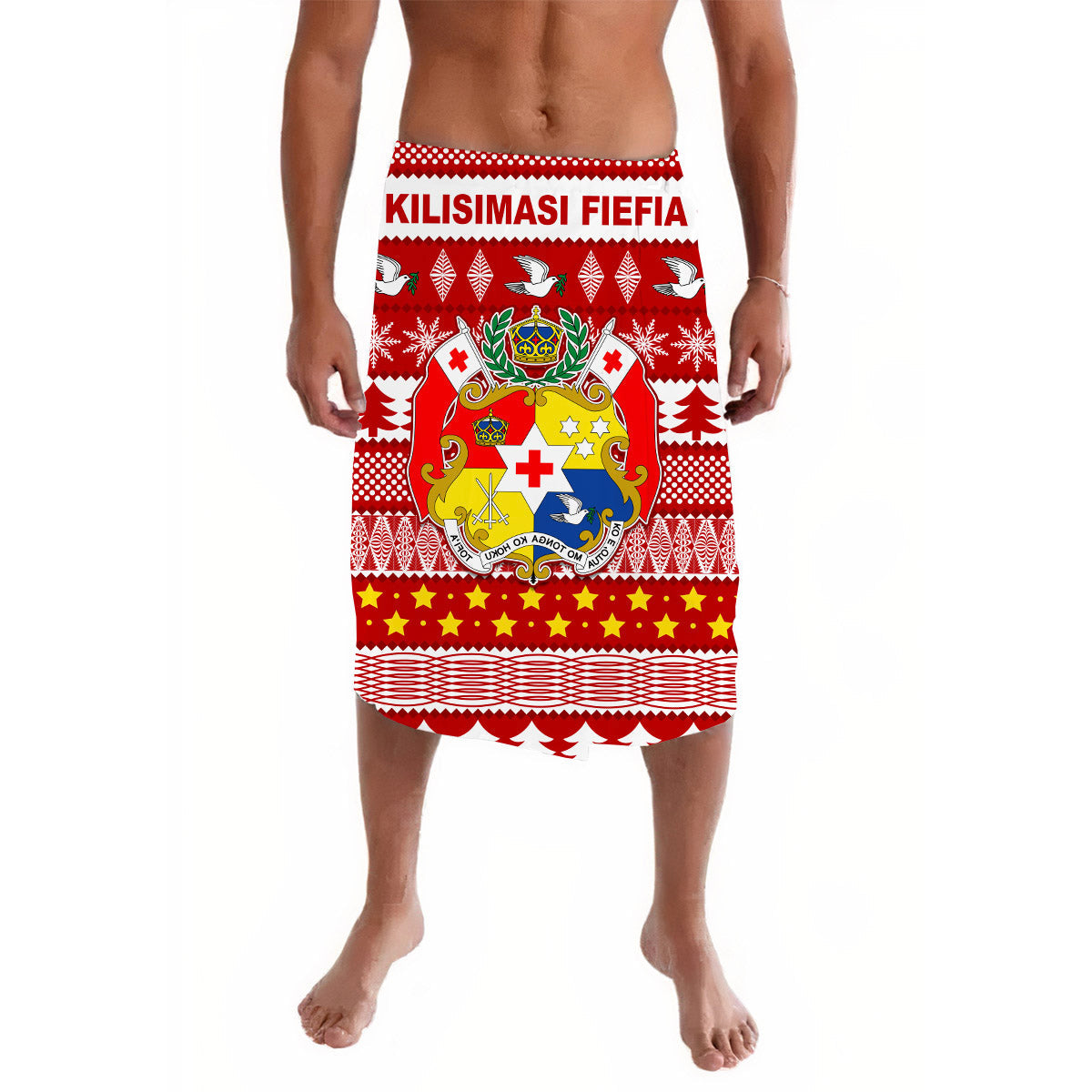 Tonga Kilisimasi Fiefia Lavalava Merry Christmas with Tongan Pattern Ver.02