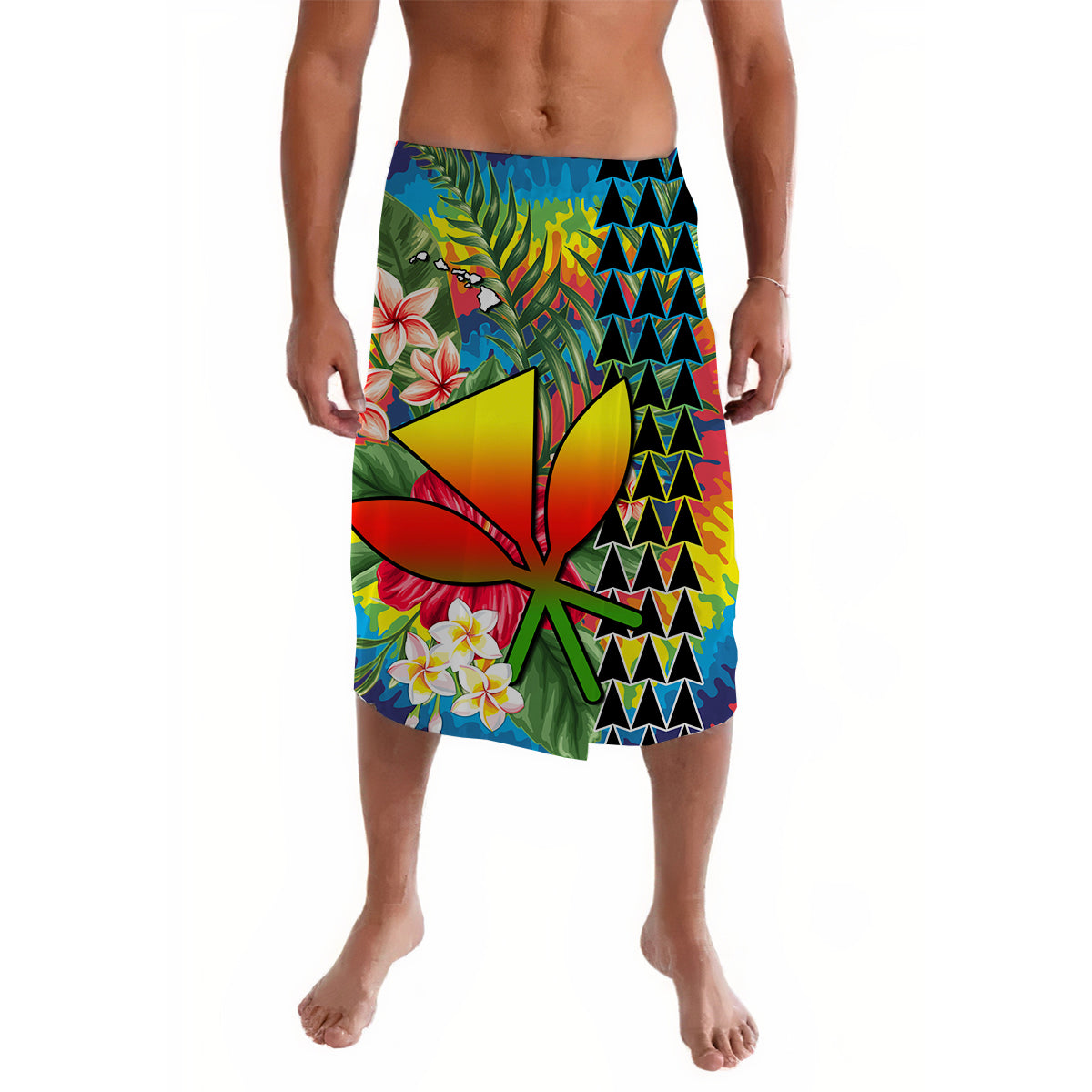 Hawaii Lavalava Tropical Flowers Reggae Version