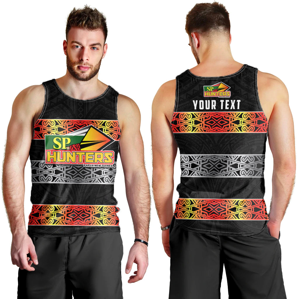 Custom Personalised The Hunters PNG Men Tank Top Papua New Guinea Hunters Rugby