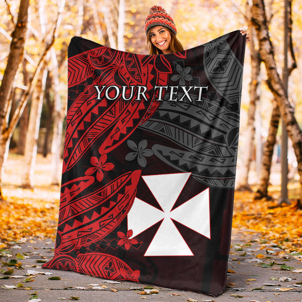 Custom Personalised Wallis and Futuna Premium Blanket Enjoy Polynesian Flowers