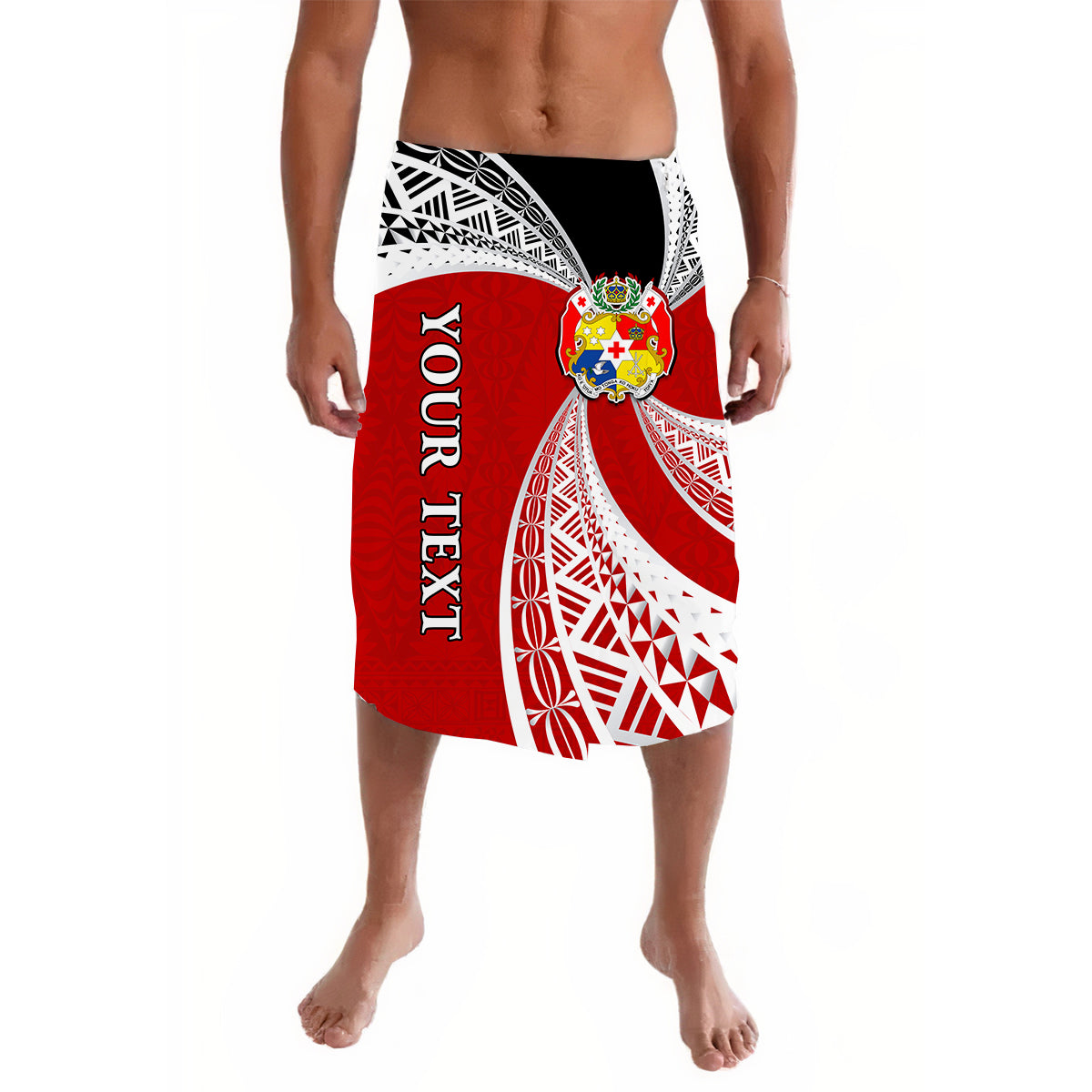 (Custom Personalised) Tonga Distinctive Lavalava Tongan Tapa Pattern