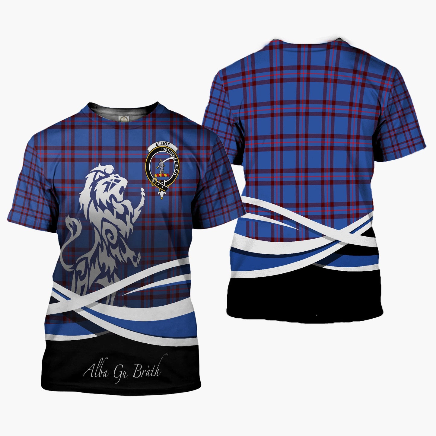 Printivon Elliot Clan Crest Alba Gu Brath T Shirt Scotland Gift