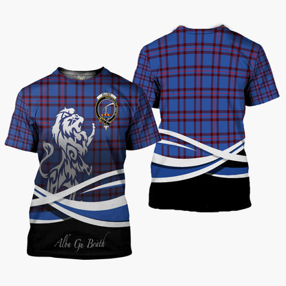 Printivon Elliot Clan Crest Alba Gu Brath T Shirt Scotland Gift
