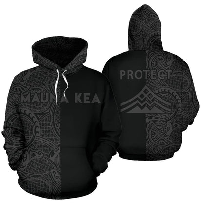 Hawaii Mauna Kea Polynesian Hoodie The Half Grey