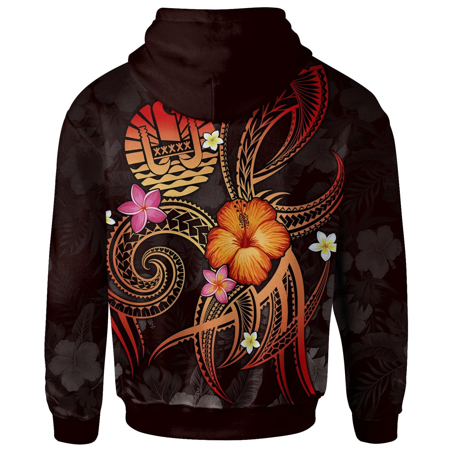 Polynesian Tahiti Hoodie Legend of Tahiti (Red)