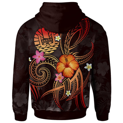 Polynesian Tahiti Hoodie Legend of Tahiti (Red)