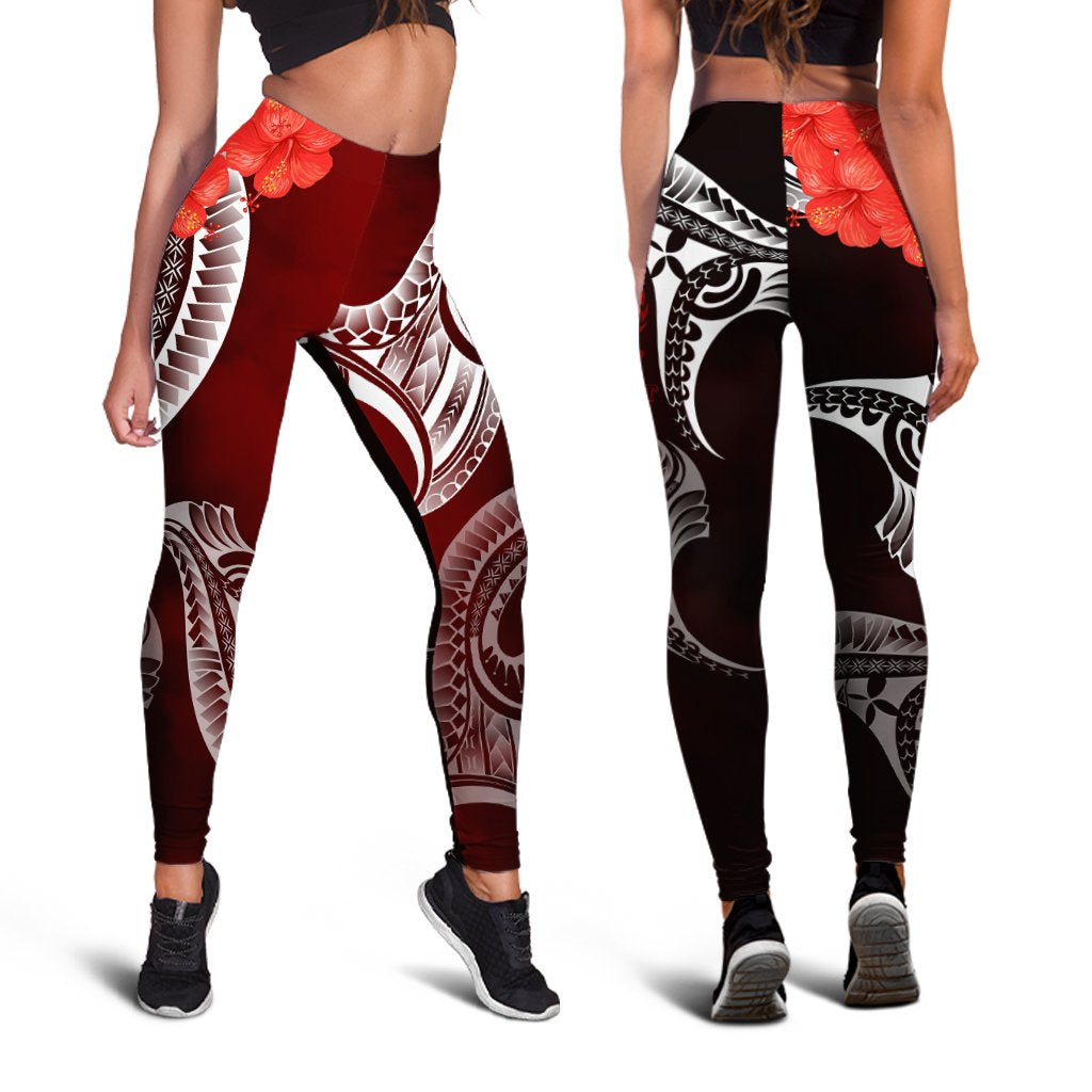 Samoa Leggings - Samoa Seal Wave Style Red