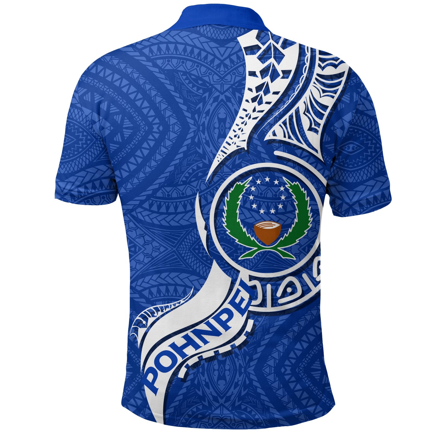 Pohnpei Polo Shirt - Micronesia Pride Blue -