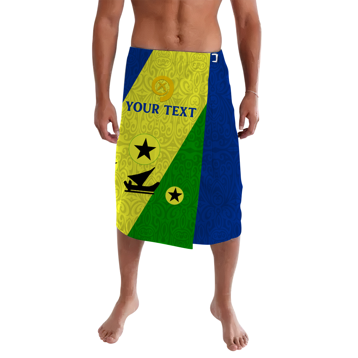 (Custom Personalised) Vanuatu Malampa Province Lavalava - Flag Style -