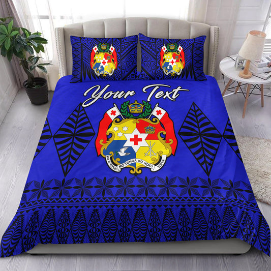 (Custom Personalised) Tonga Bedding Set Be Unique Version 06 Blue