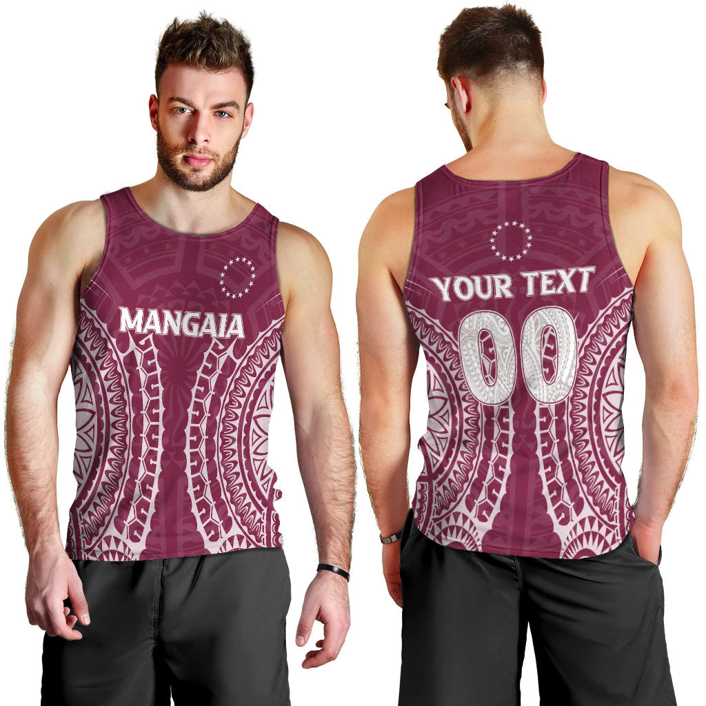 Custom Personalised Cook Islands Mangaia Men Tank Top Tribal Pattern