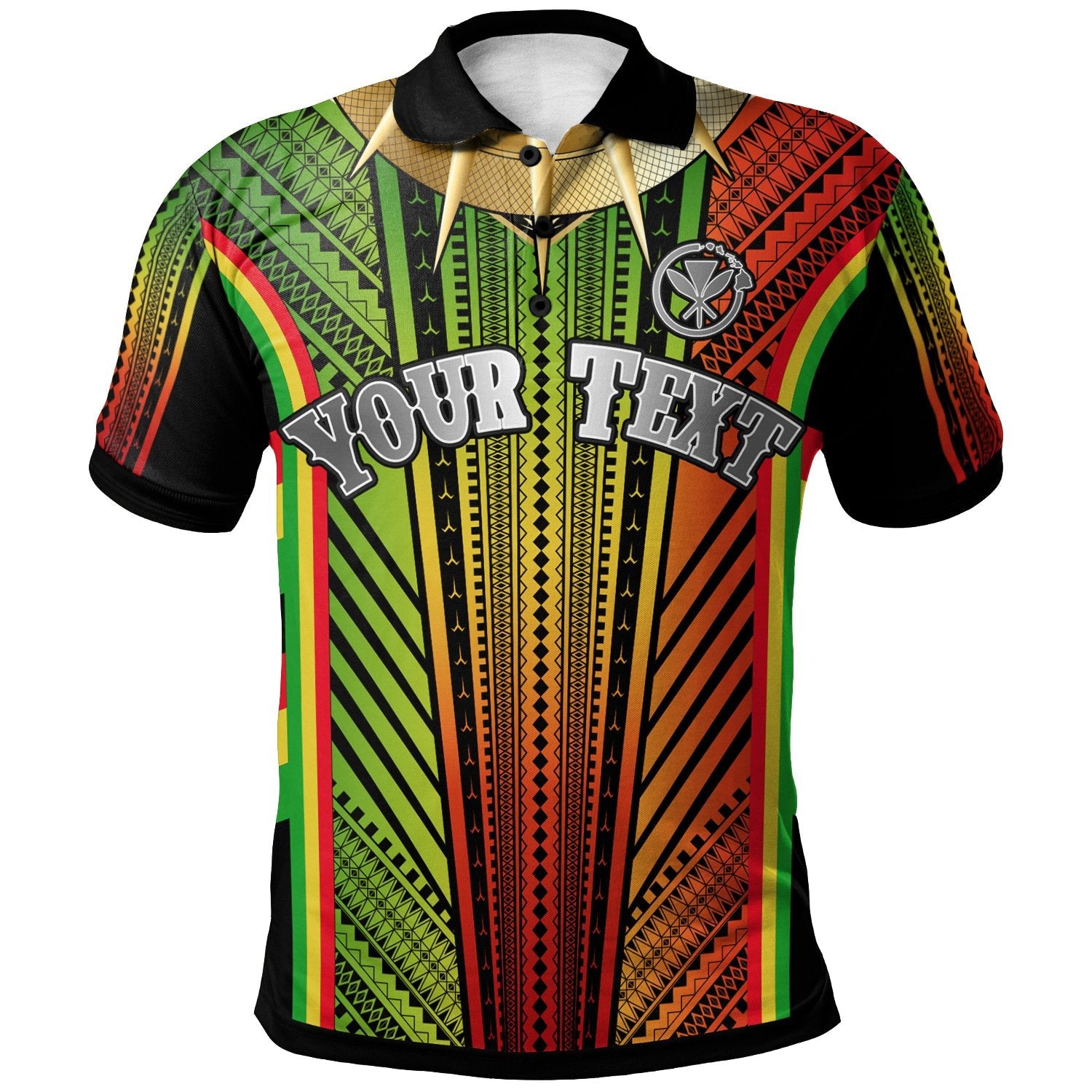 Hawaii Polynesian Custom Personalised Polo Shirt - Tribal Ornamental