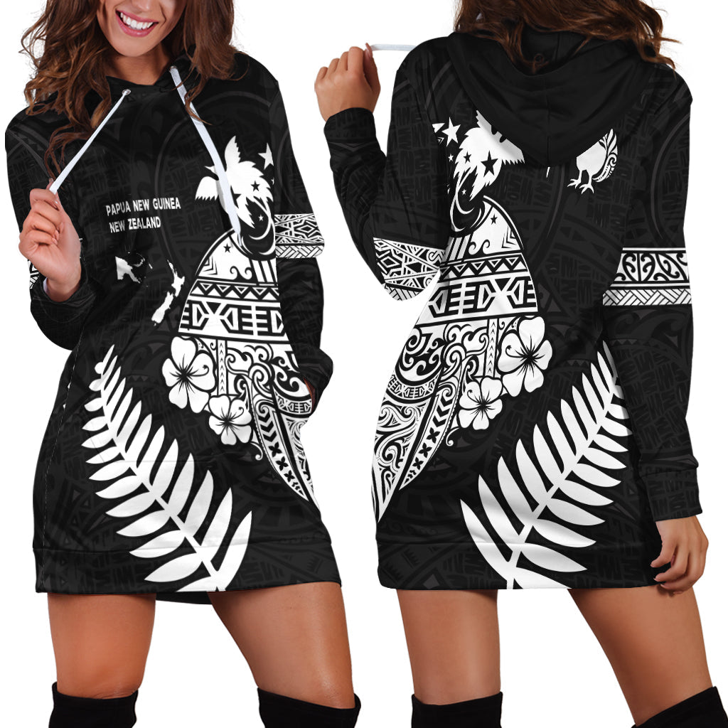 Papua New Guinea and New Zealand Hoodie Dress Maori Polynesian
