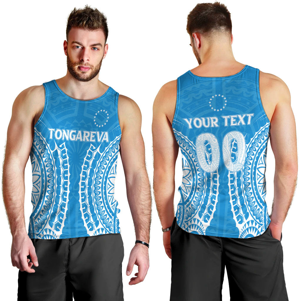 Custom Personalised Cook Islands Tongareva Men Tank Top Tribal Pattern