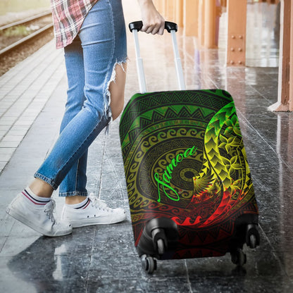 Samoa Luggage Covers Polynesian Pattern Style Reggae Color