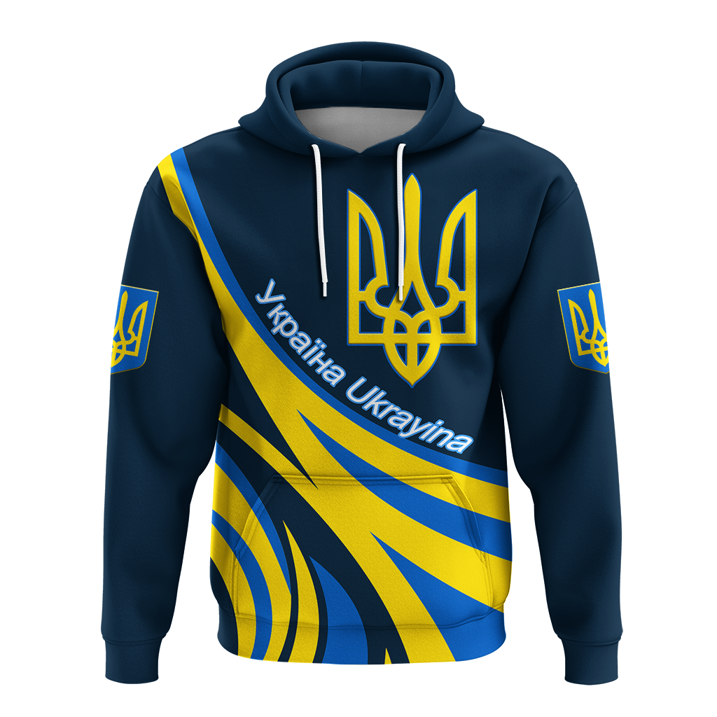 Ukraine Gold Trident Hoodie