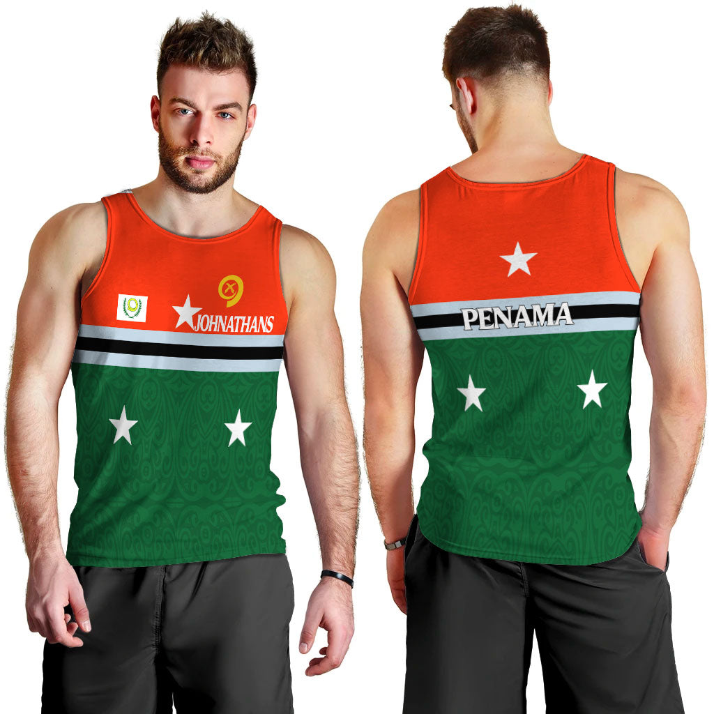 Johnathans Vanuatu Penama Province Men Tank Top Flag Style