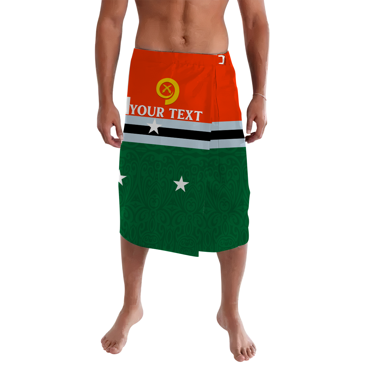 (Custom Personalised) Vanuatu Penama Province Lavalava - Flag Style -