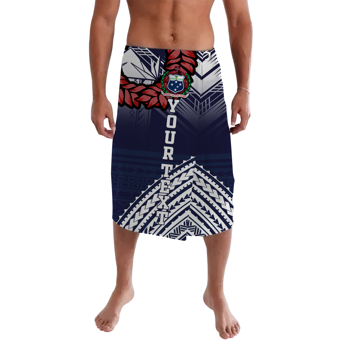 (Custom Personalised) Samoan Ula Fala Art Lavalava -