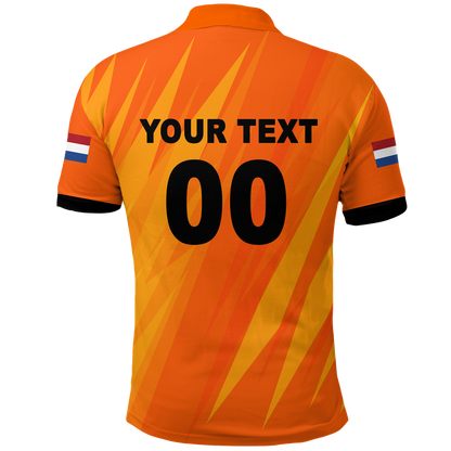 Custom Netherlands Polo Shirt Football 2022 Champions Pride