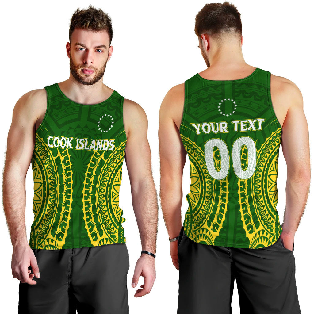 Custom Personalised Cook Islands Men Tank Top Tribal Pattern