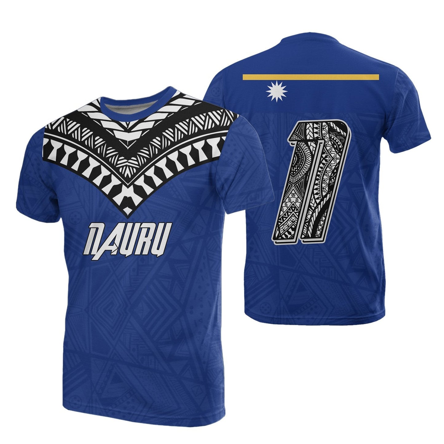 Nauru All Over T Shirt Nauru Flag Micronesia Style
