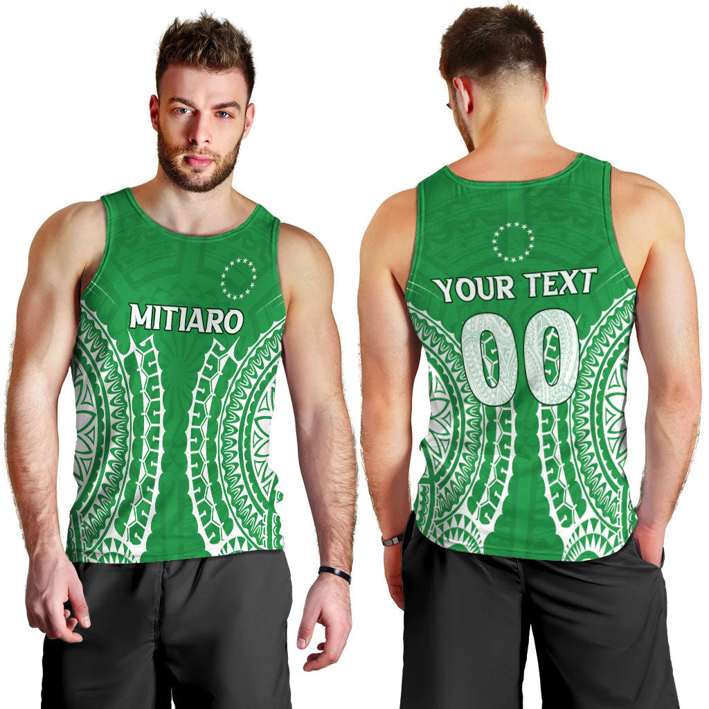 Custom Personalised Cook Islands Mitiaro Men Tank Top Tribal Pattern