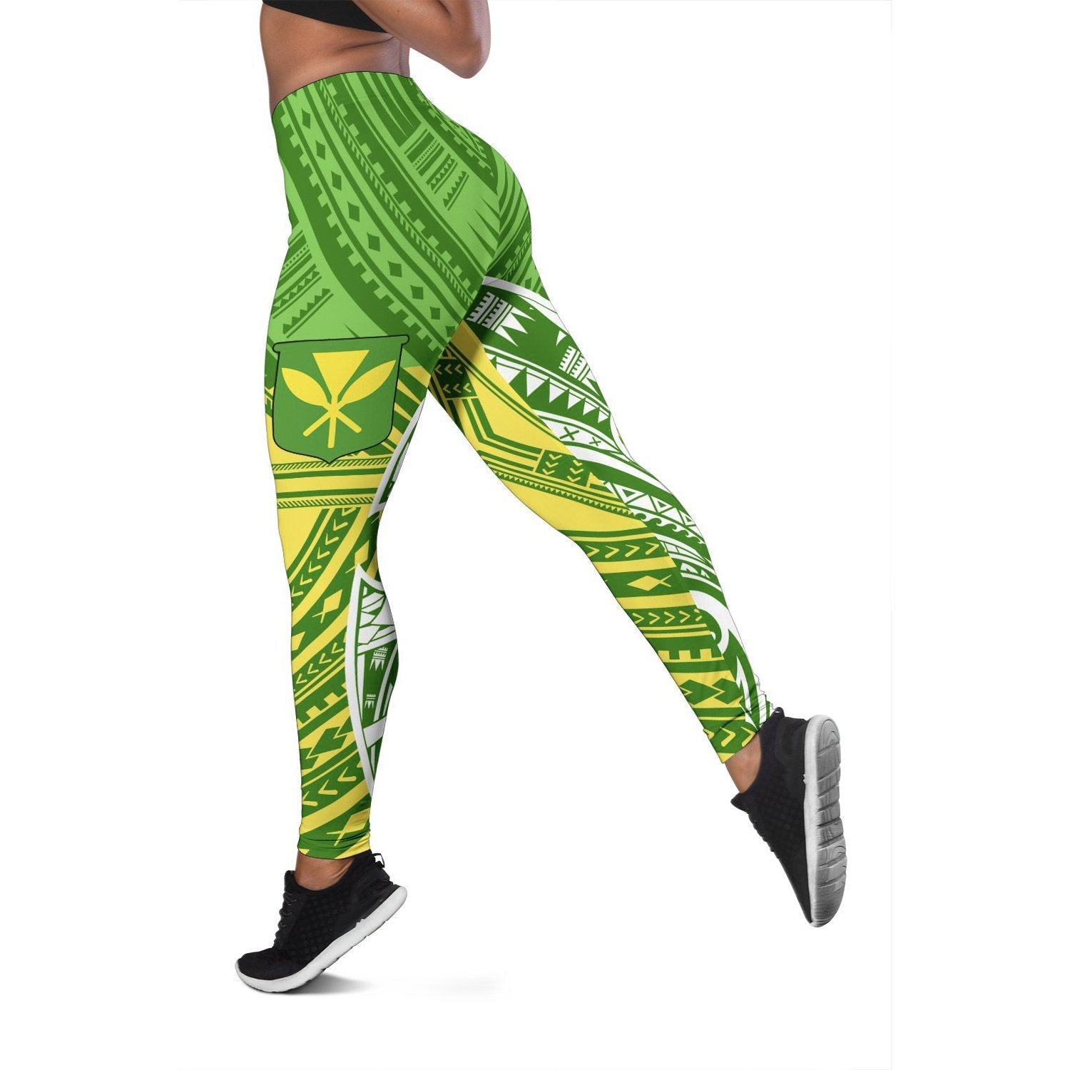 Hawaii Polynesian Women's Leggings - Hawaiian Pattern With Seal