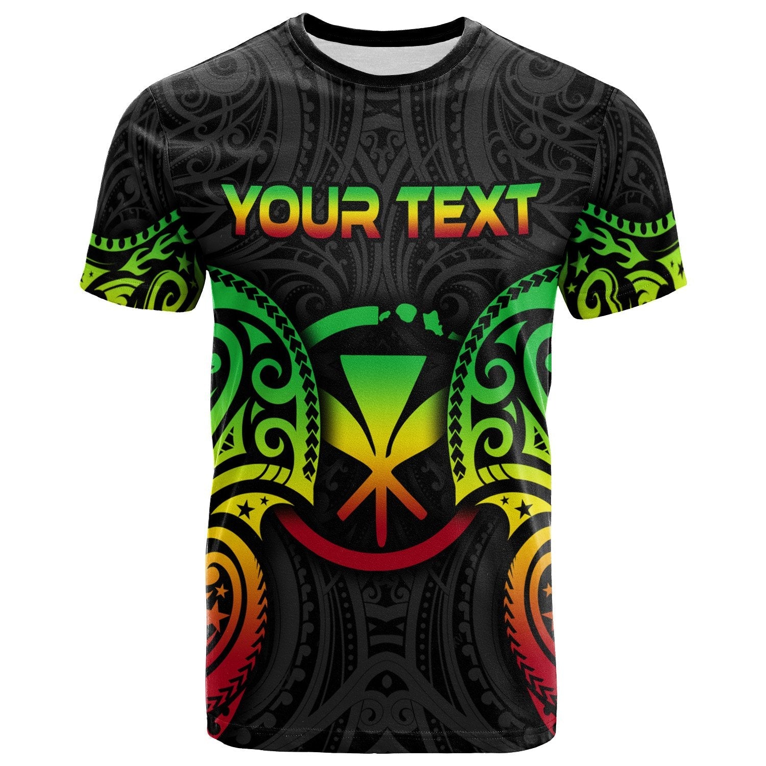 Hawaii Polynesian Custom Personalised T Shirt Hawaiian Spirit Reggae