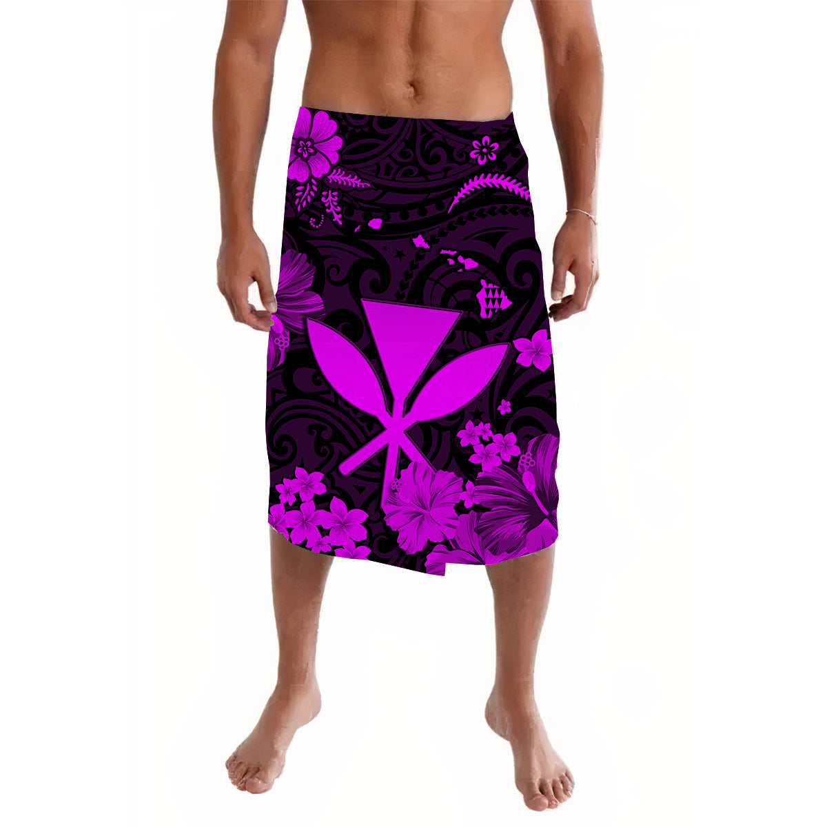 Hawaii Lavalava Polynesia Purple Kanaka Maoli