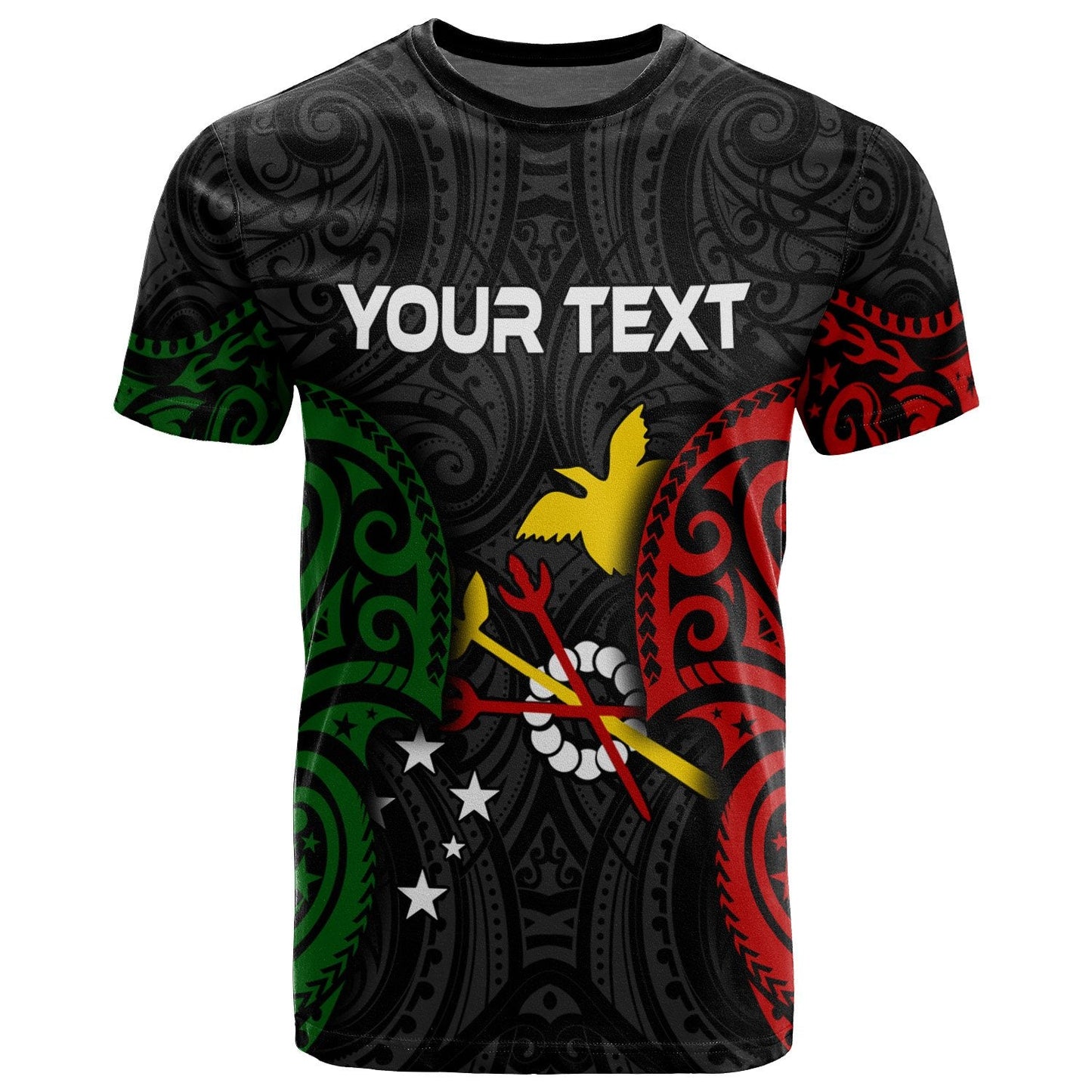 Papua New Guinea Chimbu Province Polynesian Custom Personalised T - Shirt - Spirit Version